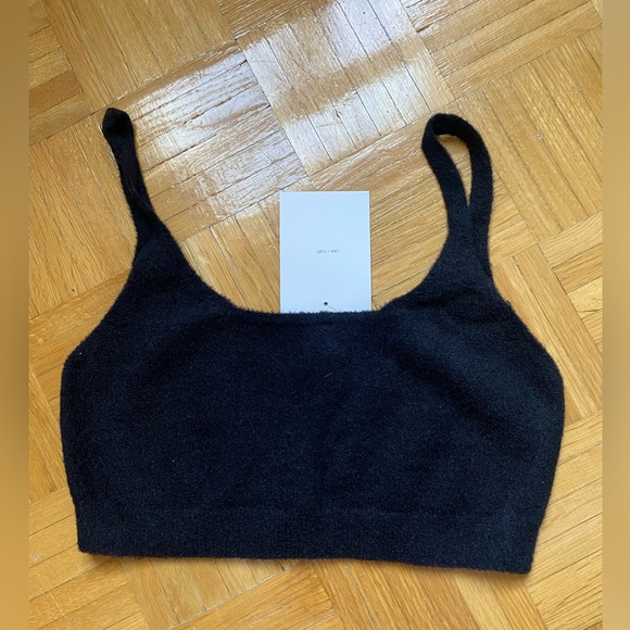 OAK + FORT Cropped Sweater Tank Black M - Picture 2 of 5